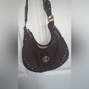 Rocawear brown purse with gold accents